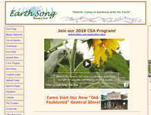 Tablet Screenshot of earthsongfarm.com